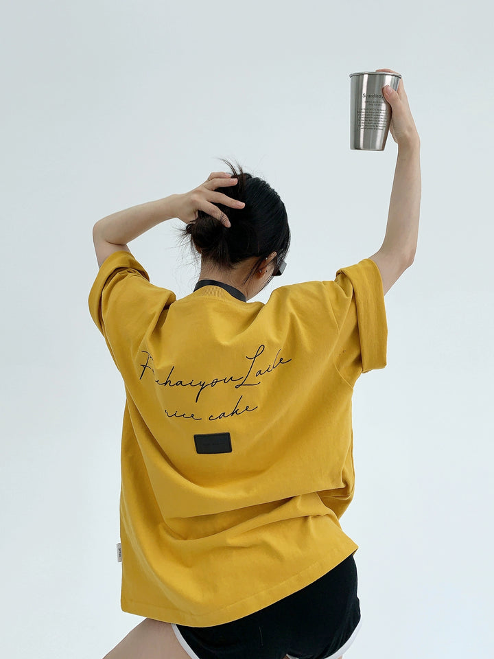 Cotton Embroidered Loose Short Sleeve Top