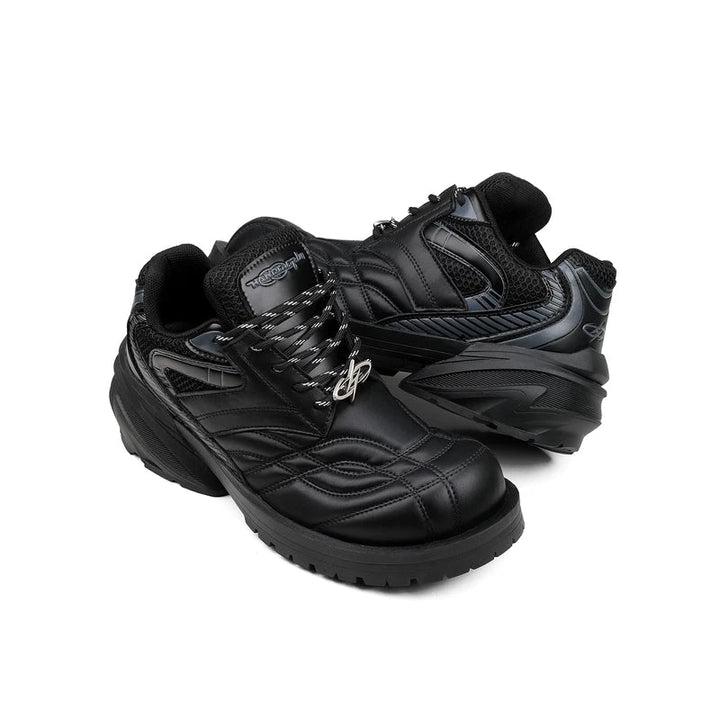 Patchwork Street-Style Platform Casual Shoes