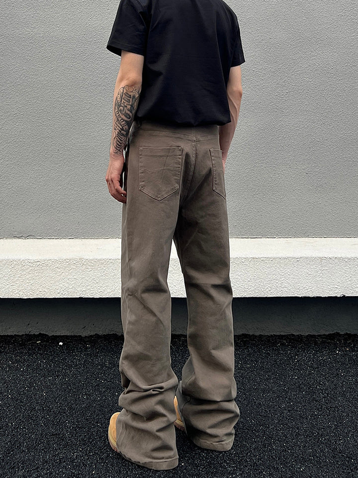 Kalhoty s bootcut, rozšířené, rovné, slim fit 