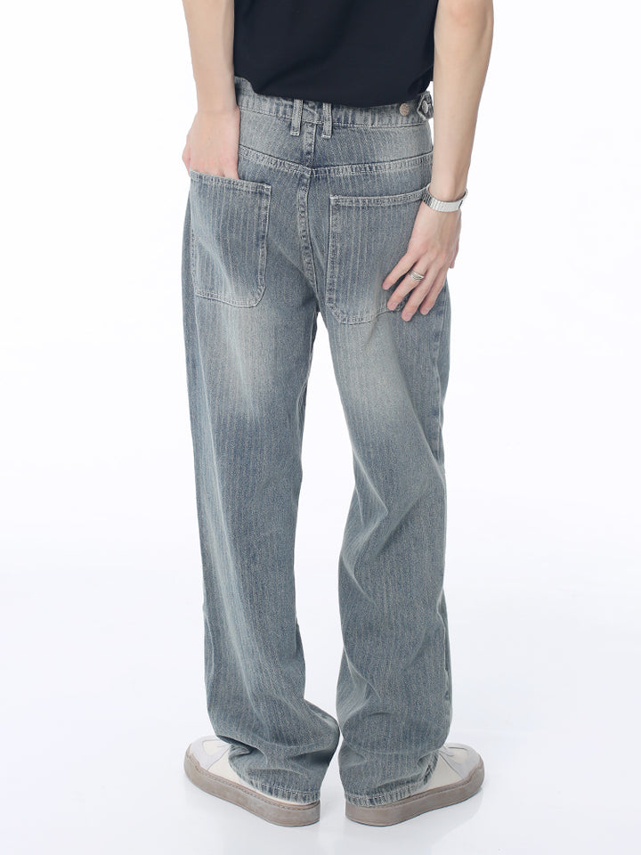 Lässige, gefaltete Jacquard-Hosen 
