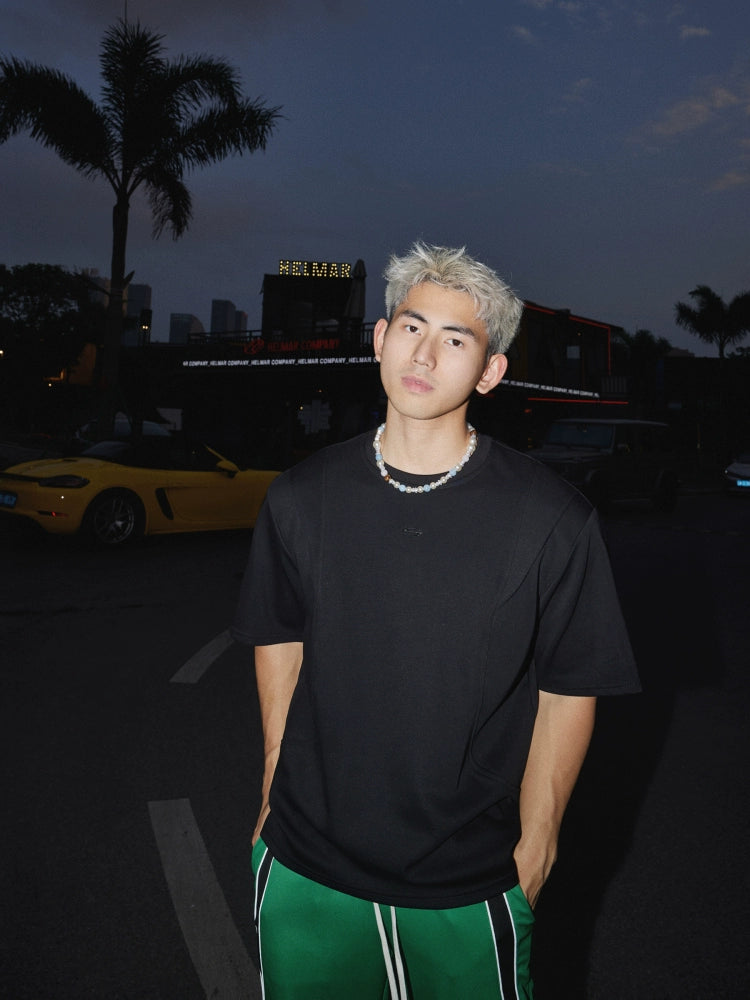 Retro Besticktes Lässiges Pullover T-Shirt 