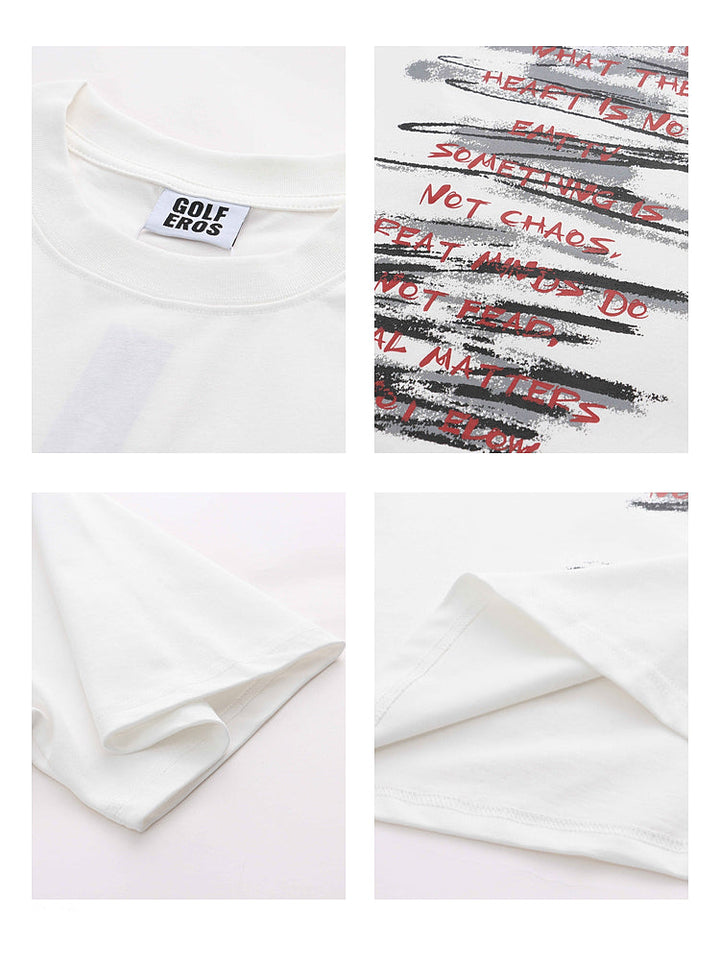 Graffiti Print Loose Fit T-Shirt