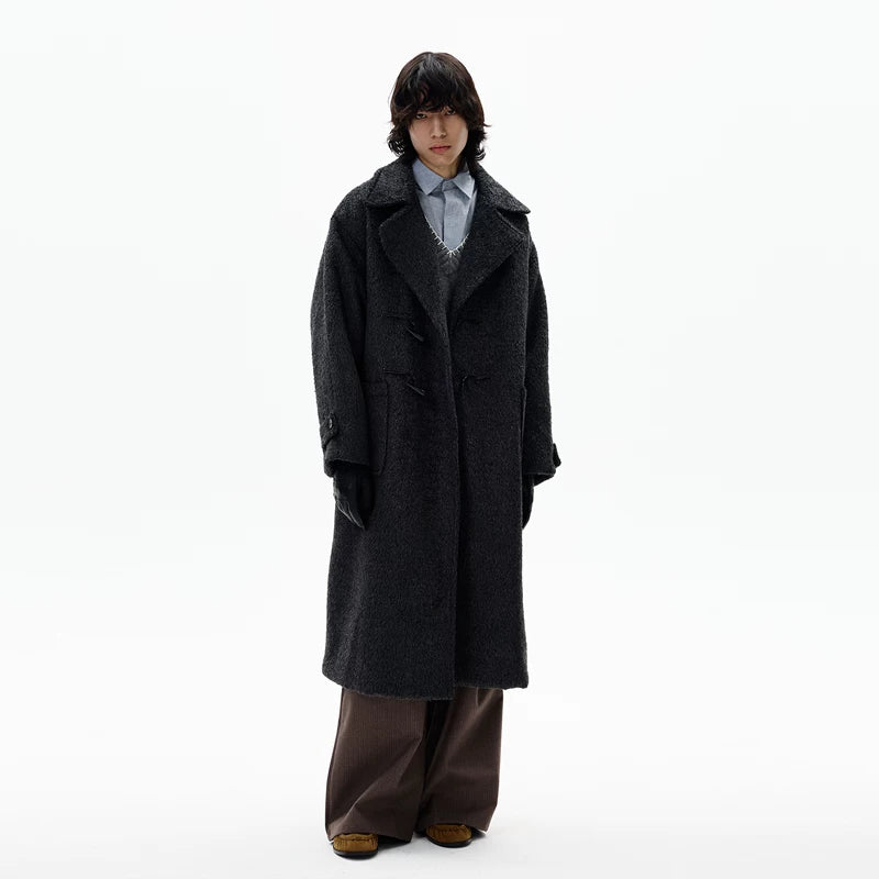 Wool Mid-Length Duffle Coat
