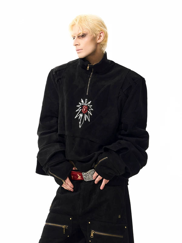 Suede Graffiti Deconstructed Jacket