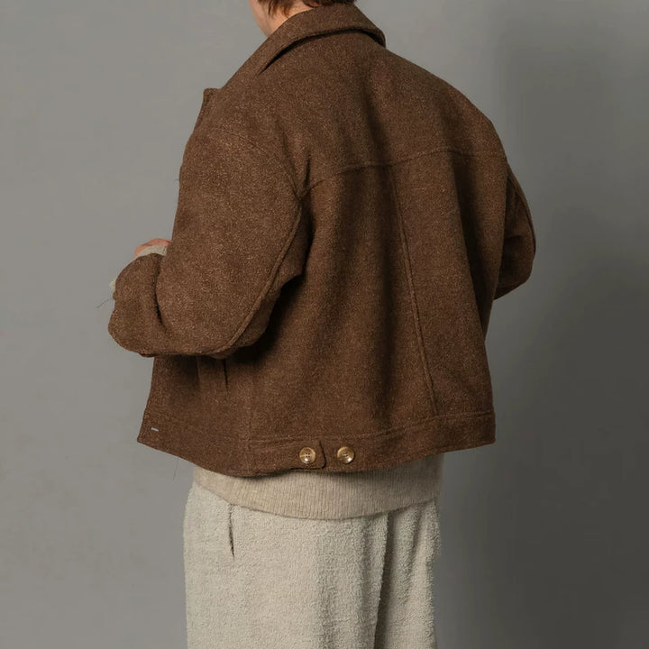 Korte Colbert van Nep Lamswol 