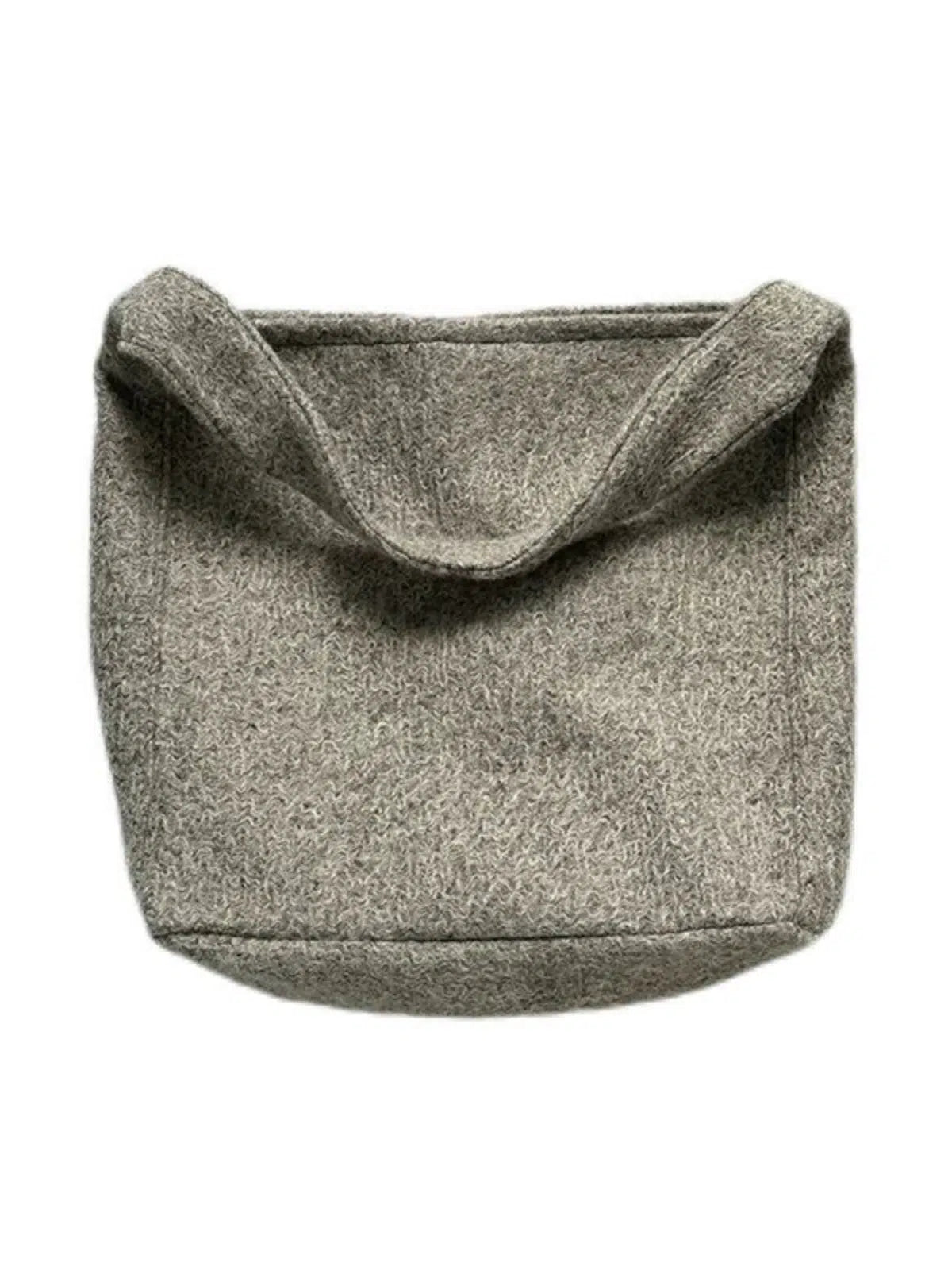 Grey Crossbody Shopping Bag