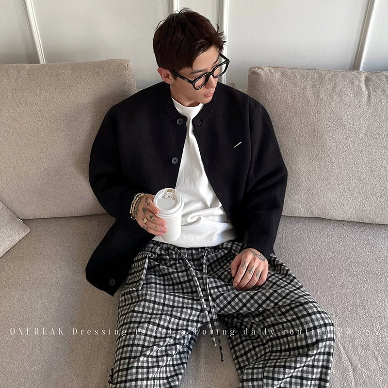 Button-Down Knit Cardigan Sweater