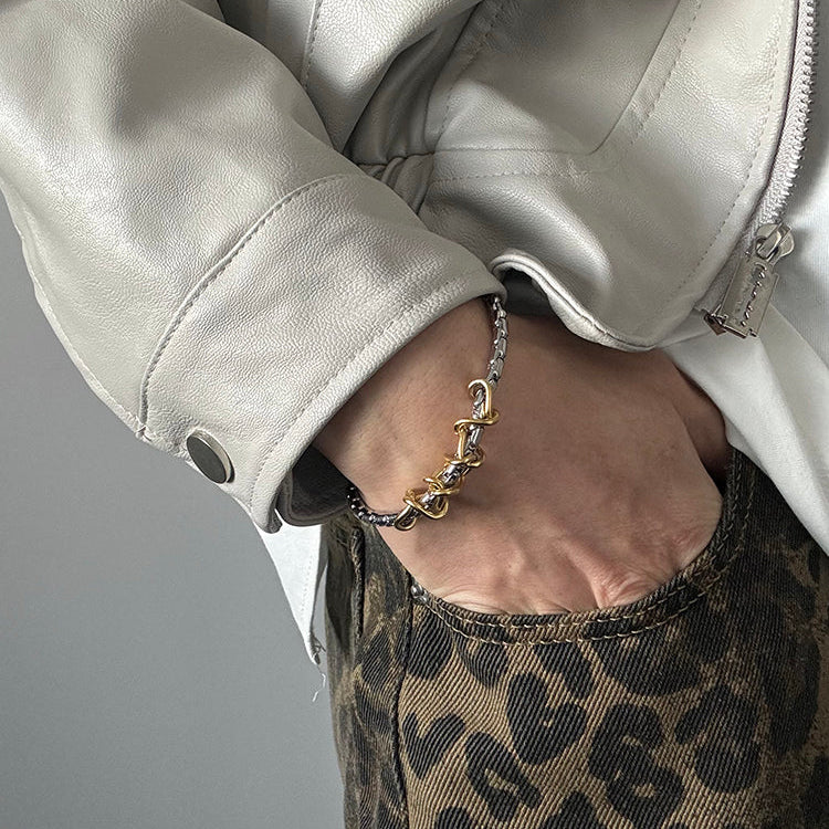 Tibetan Titanium Steel Chain Bracelet