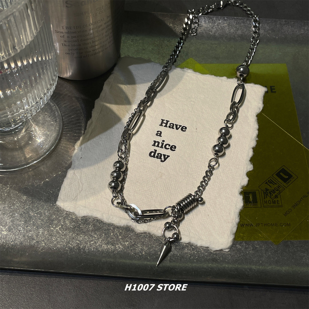 Titanium Steel Hip-hop Rivet Necklace