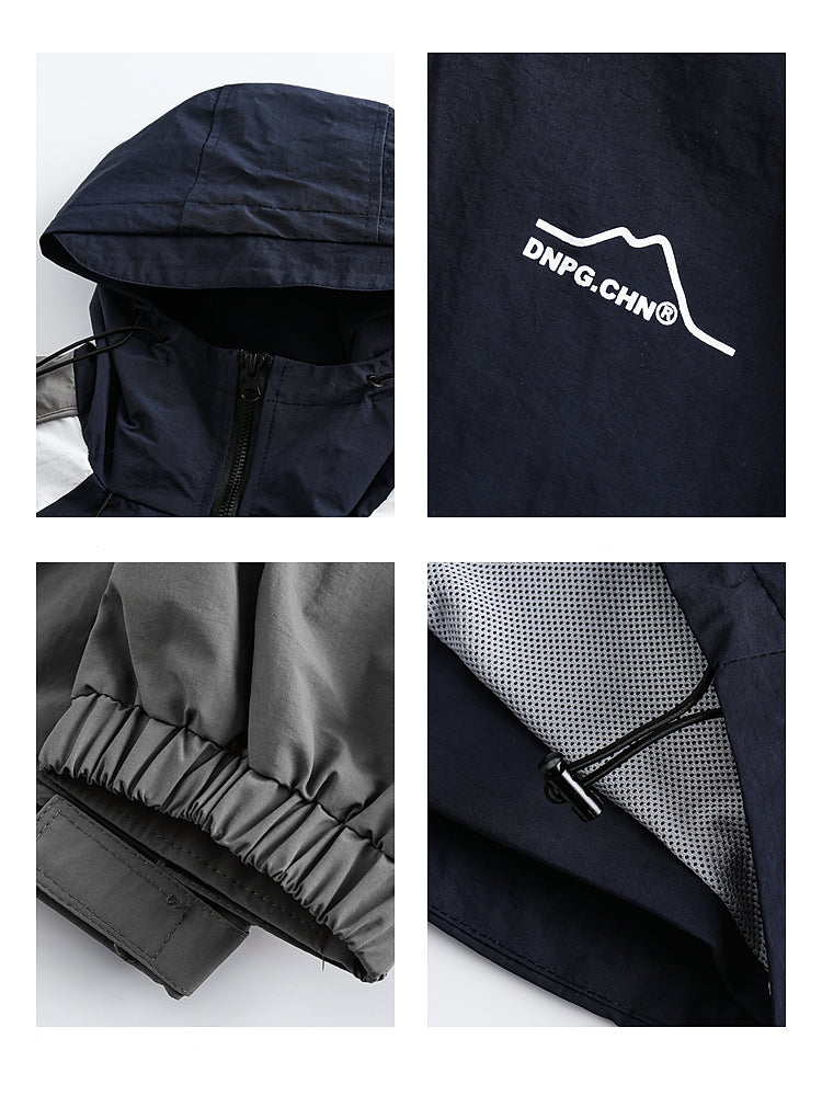 Outdoor-Haube Jacke mit Taschen 
