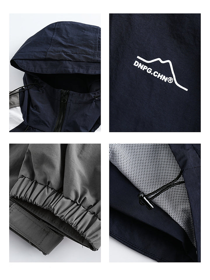 Outdoor-Haube Jacke mit Taschen 