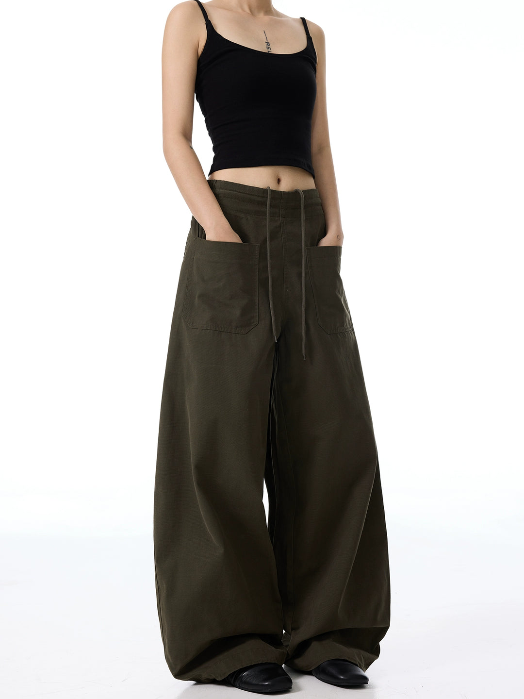 Loose Large Pocket Casual Pants