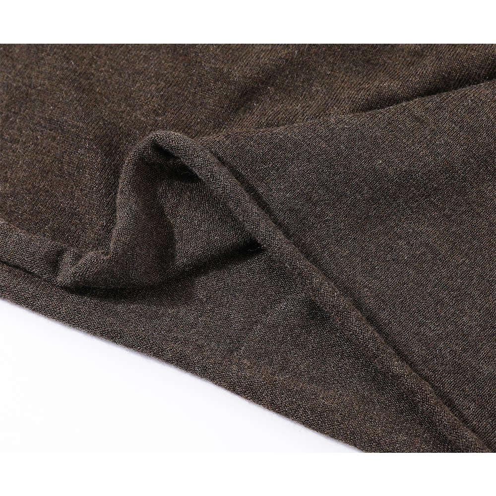 Stickad draperad slim fit lång kjol 