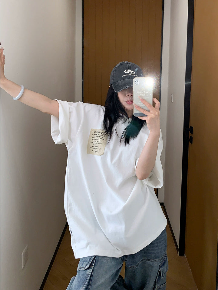 Oversized Cotton Short Sleeve T-Shirt