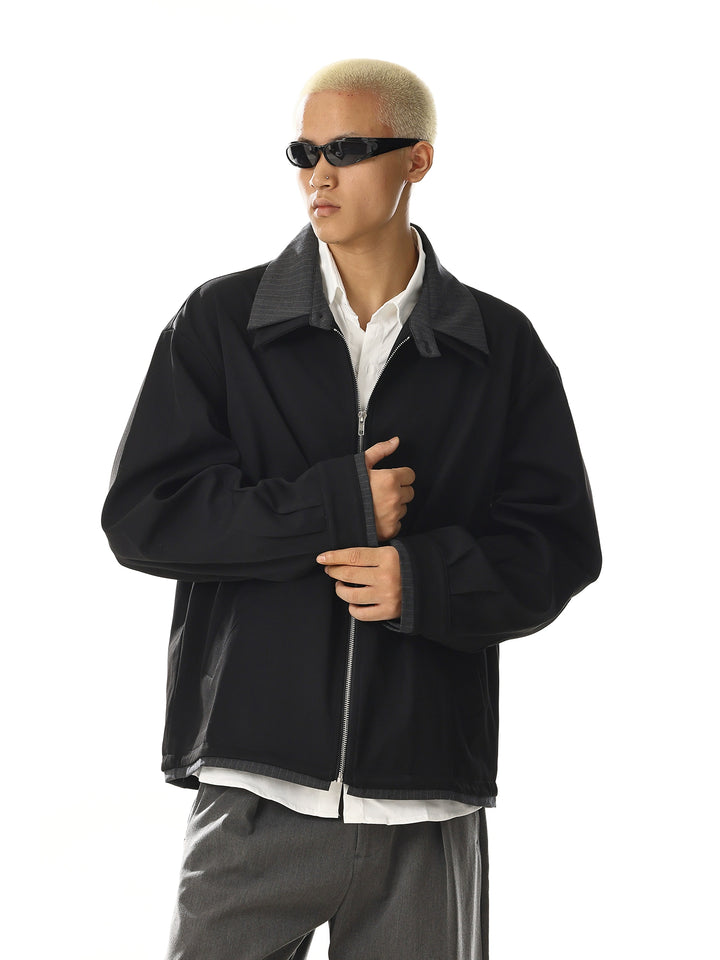 Lockere Passform Retro Zweiteiliger Jacke 