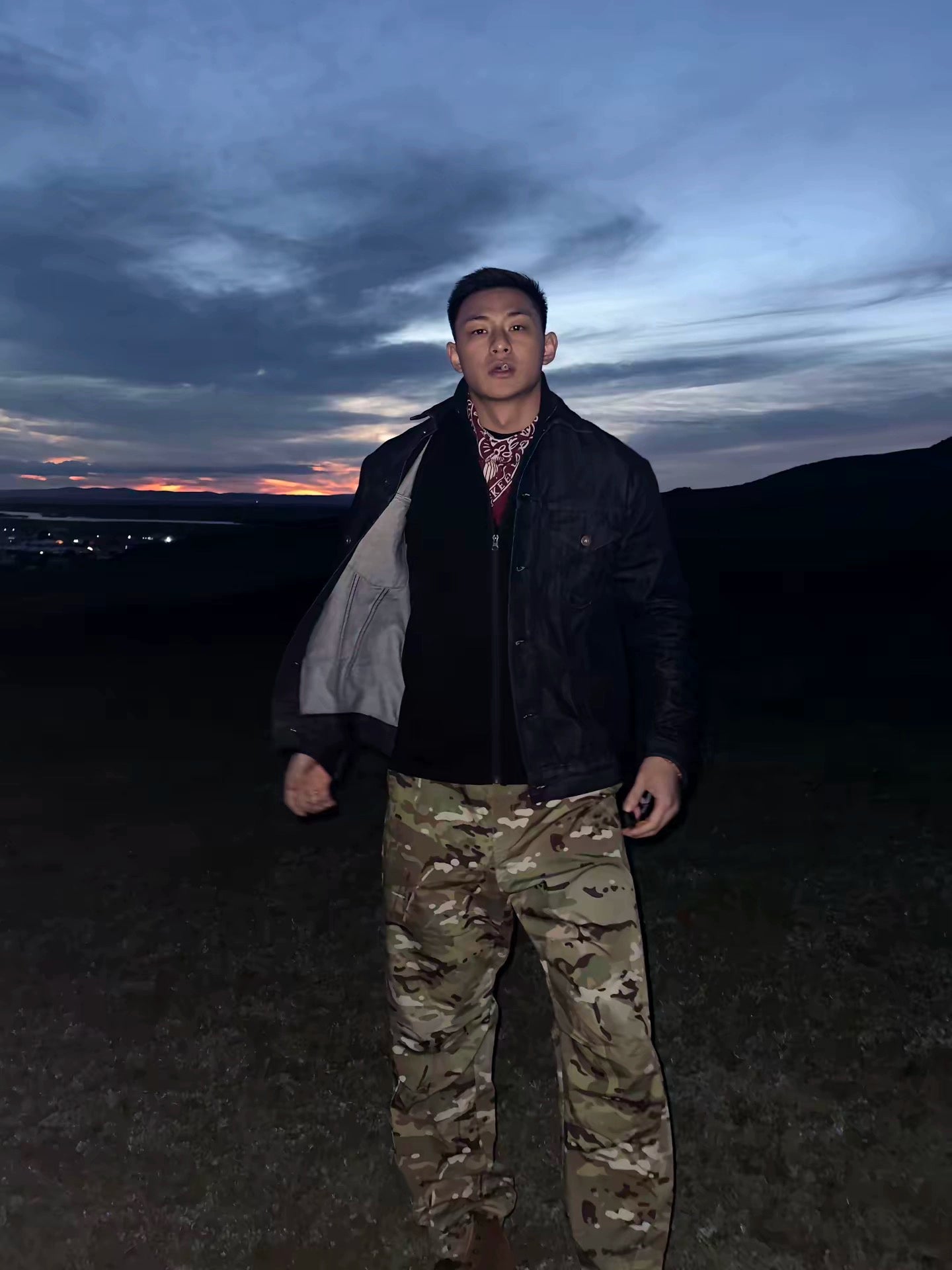 Ağır Yüksek Bel Rahat Kesim Yıpranmış Kot Ceket 