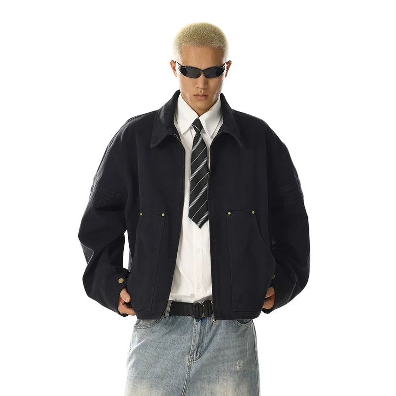 Veste décontractée de travail rétro usée 