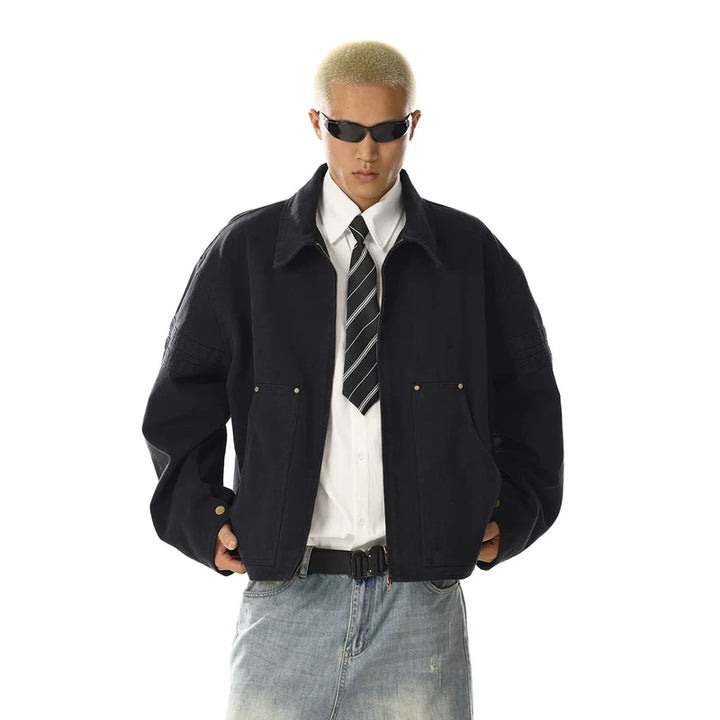 Veste décontractée de travail rétro usée 