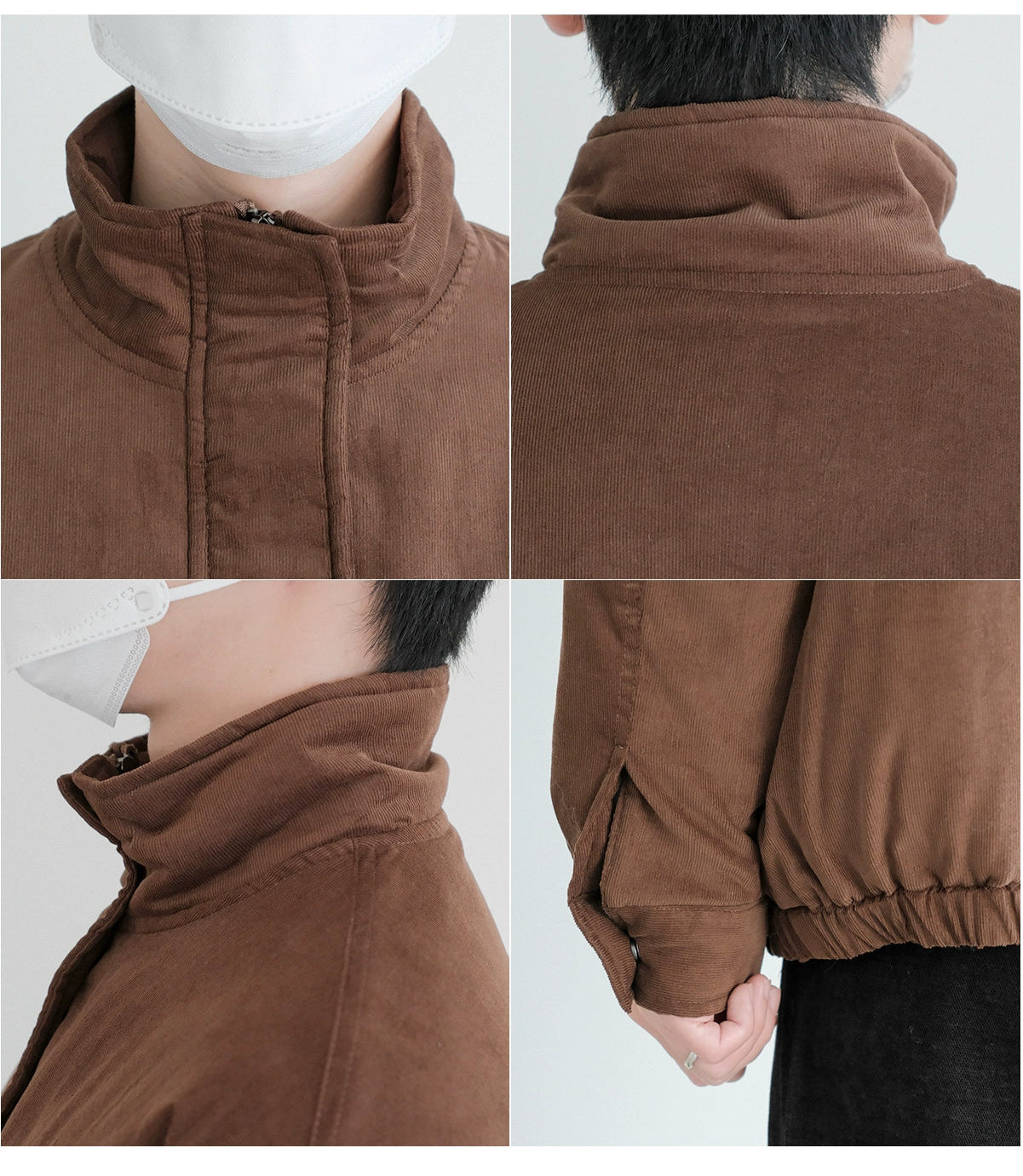 Soft Cotton Stand Collar Insulated Jacket