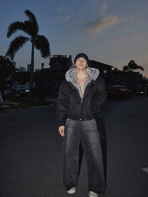 Faux Fur Hooded Winter Jacket