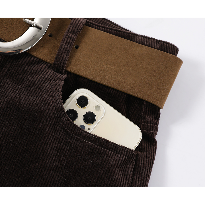 Corduroy Flared Casual Pants