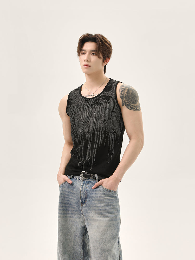 Washed Gradient Vest Top