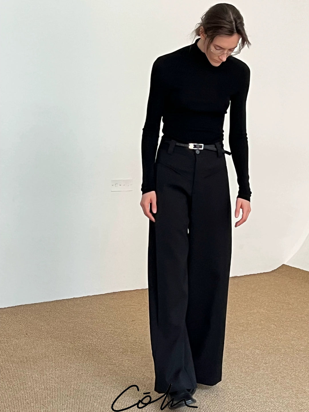 Pockets Wide Leg Pants