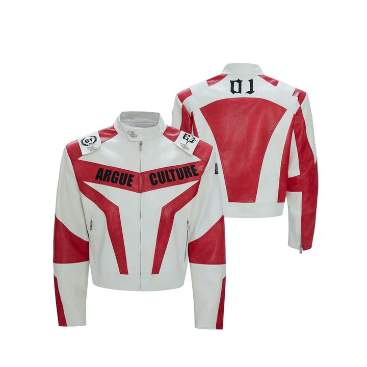 Deconstructed Leather Motorcycle Jacket