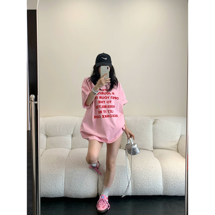 Letter Print Relaxed Fit T-shirt
