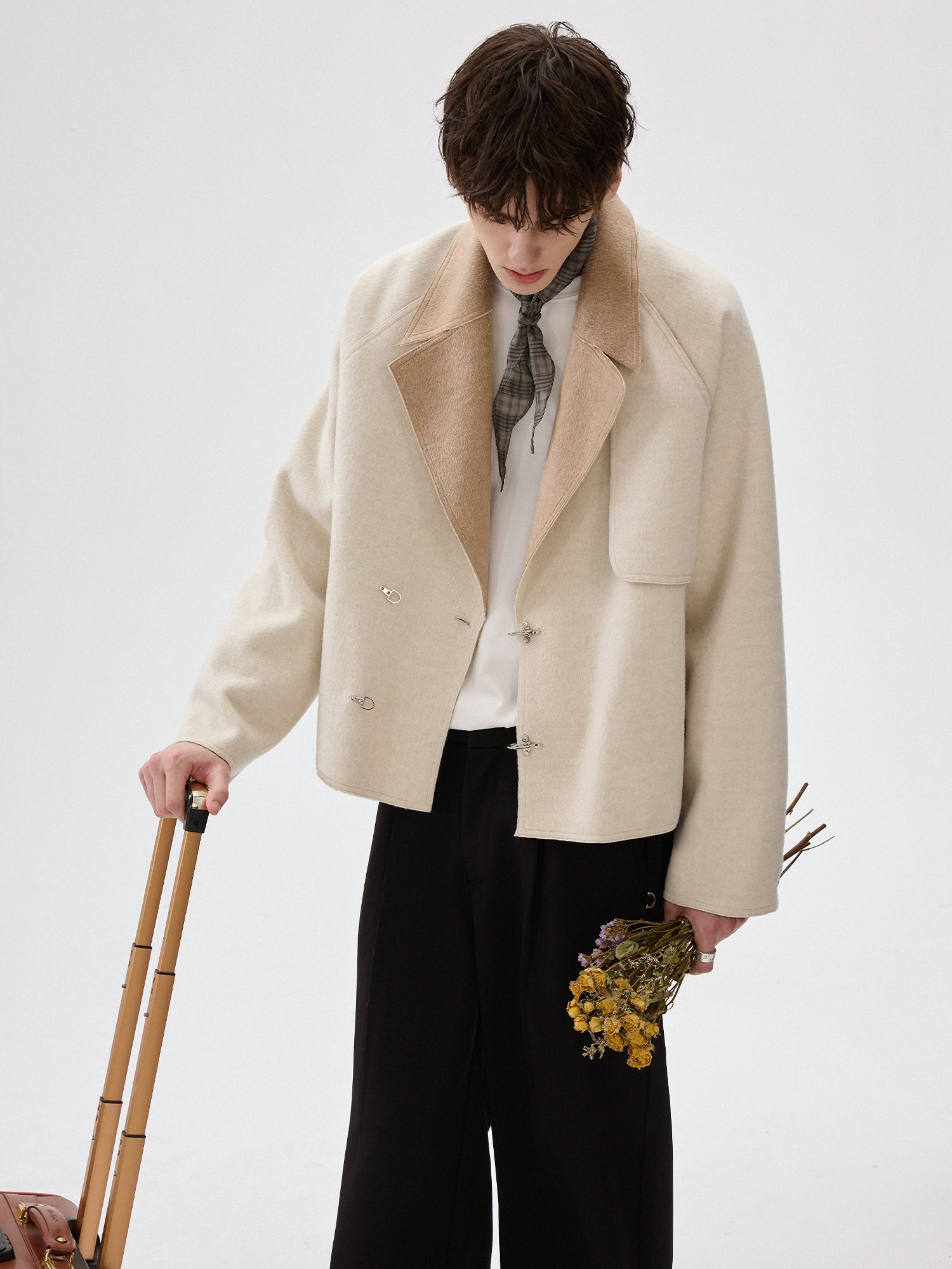 Wool Suit Collar Double-Sided Jacket