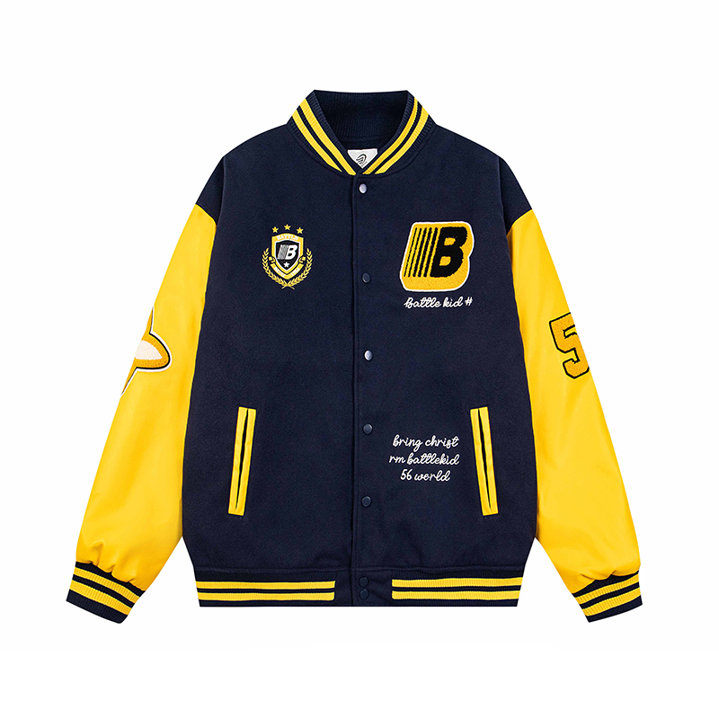 Badge Stitching Varsity Baseball Jacket