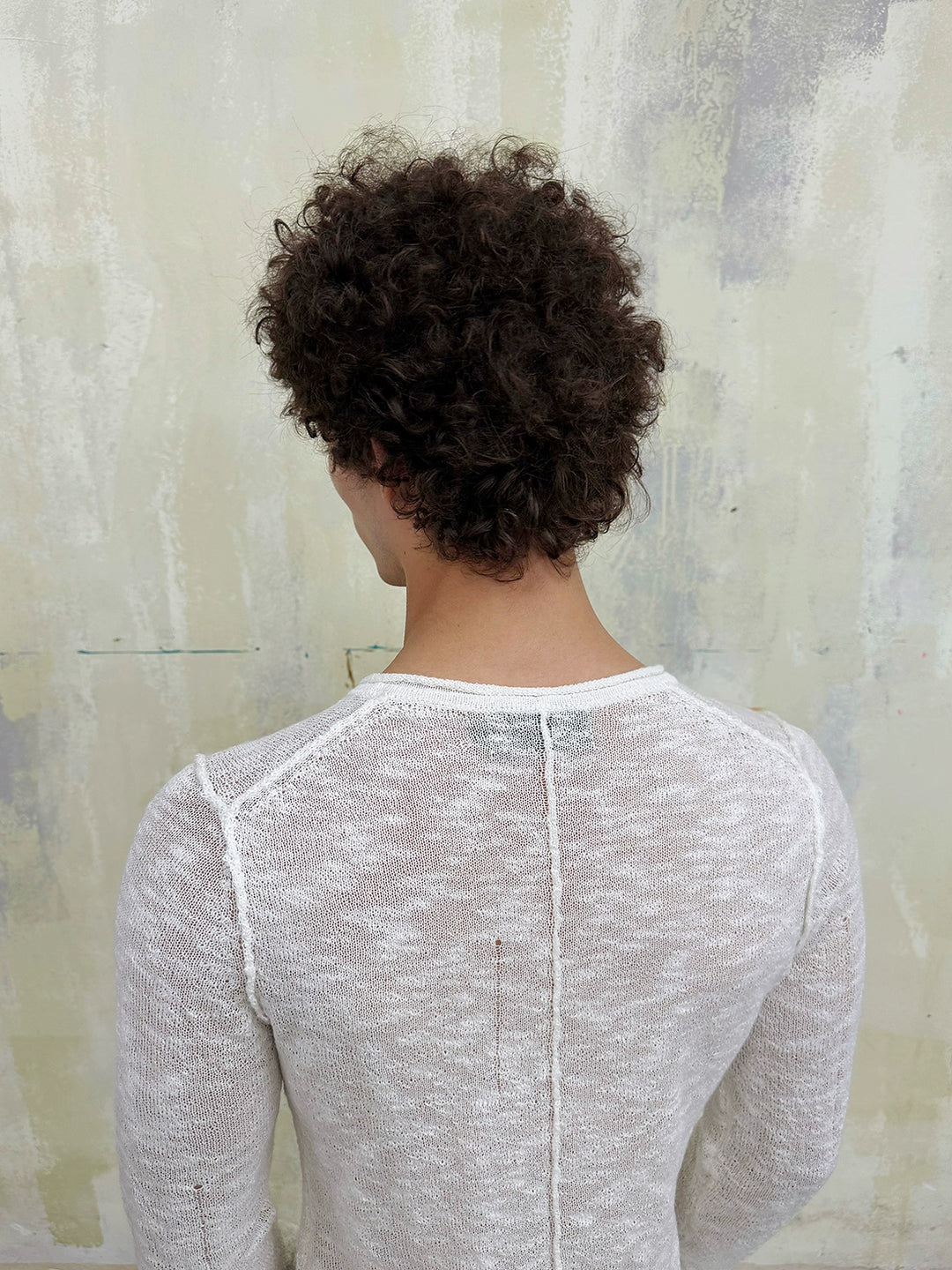 חולצת קרדיגן סלים פיט עם סריגה מרקמת 