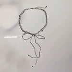 Bow Irregular Clavicle Chain Choker