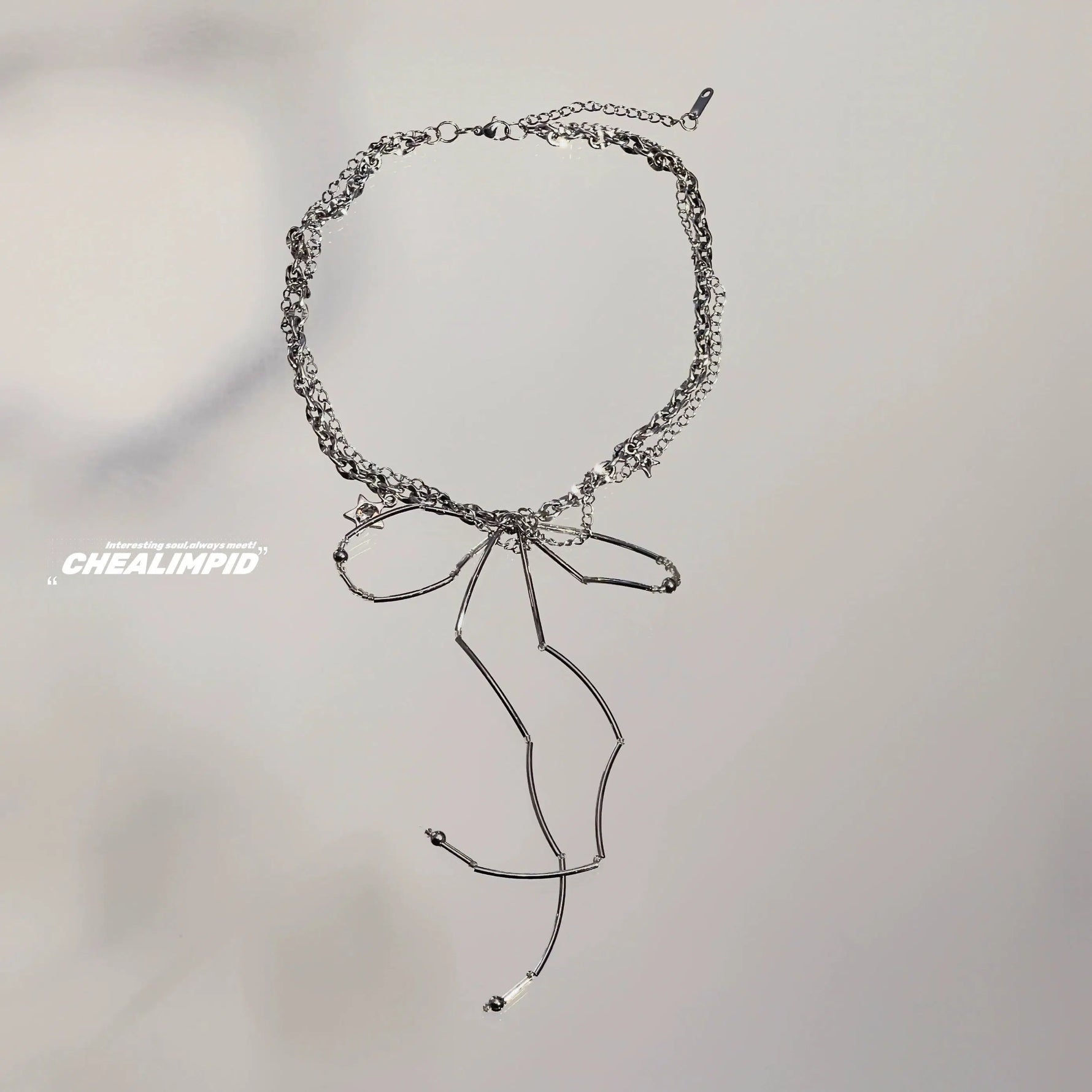 Bow Irregular Clavicle Chain Choker