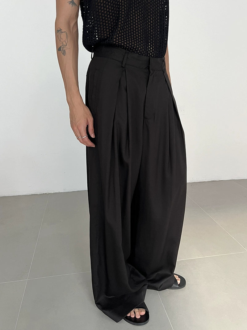 Linen Loose Fit Wide Leg Pants