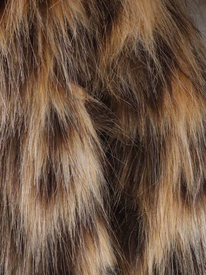 Leopard Print Faux Fur Jacket