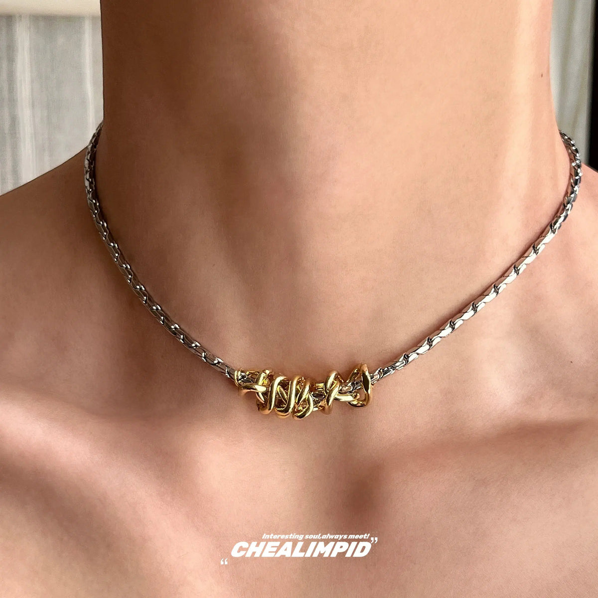 Titanium Steel Snake Chain Necklace