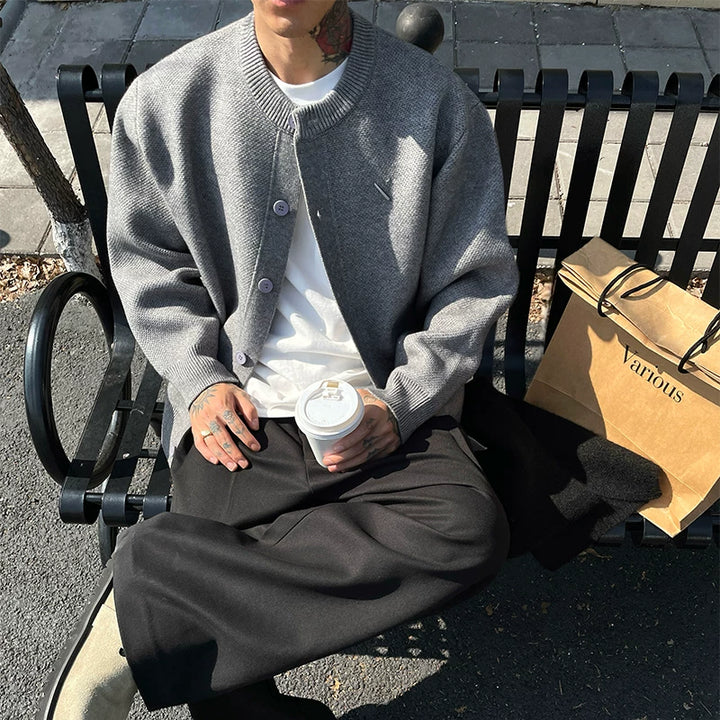 Button-Down Knit Cardigan Sweater