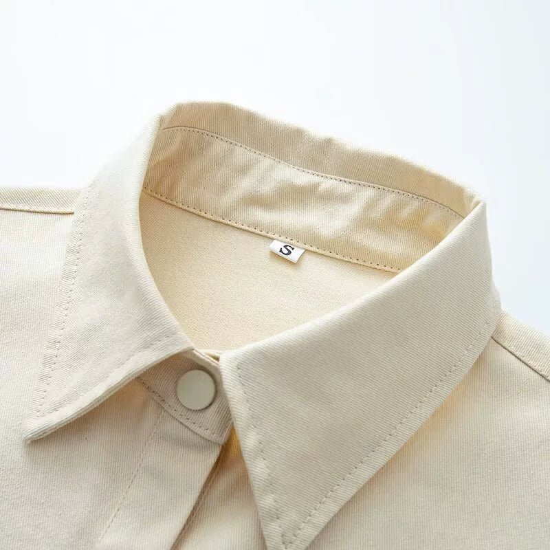 Cotton Loose Fit All-Match Cardigan Jacket