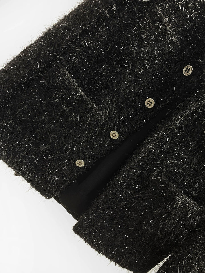 Wool Round Neck Tassel Jacket