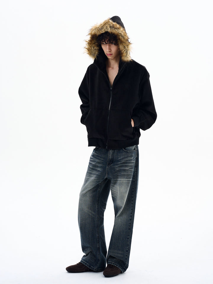 Washed Loose Retro Jeans