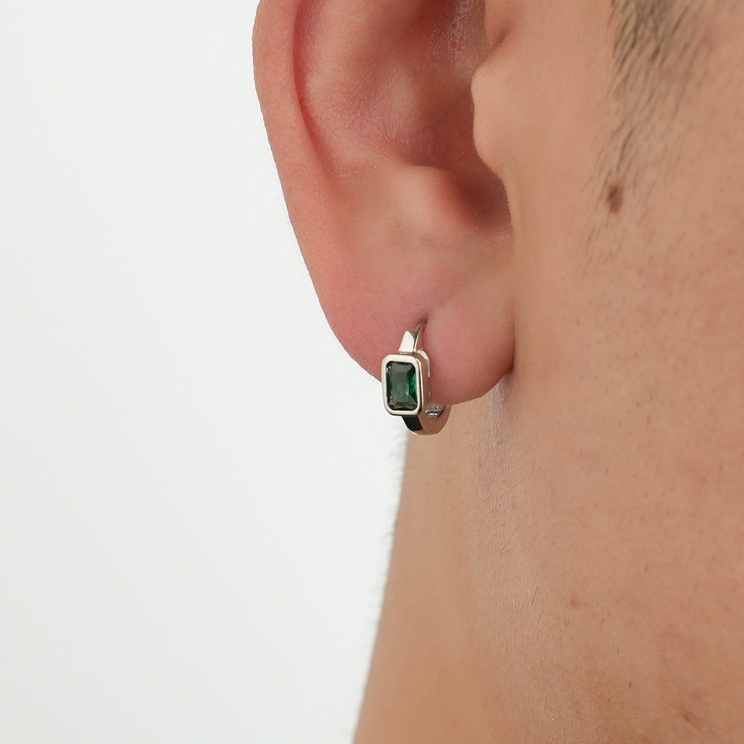 Sterling Silver Square Stud Earrings