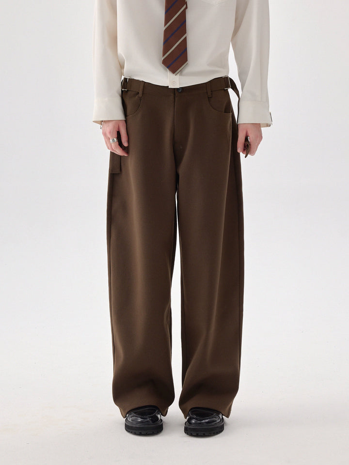 Широкие брюки прямого кроя 