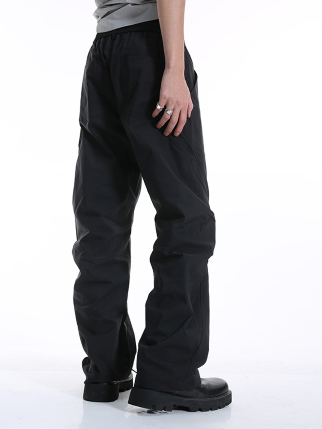 Pantalons parachutistes décontractés plissés et polyvalents 