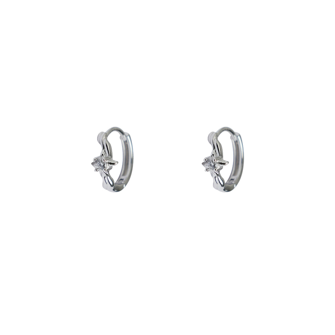 Sterling Silver Irregular Texture Stud Earring