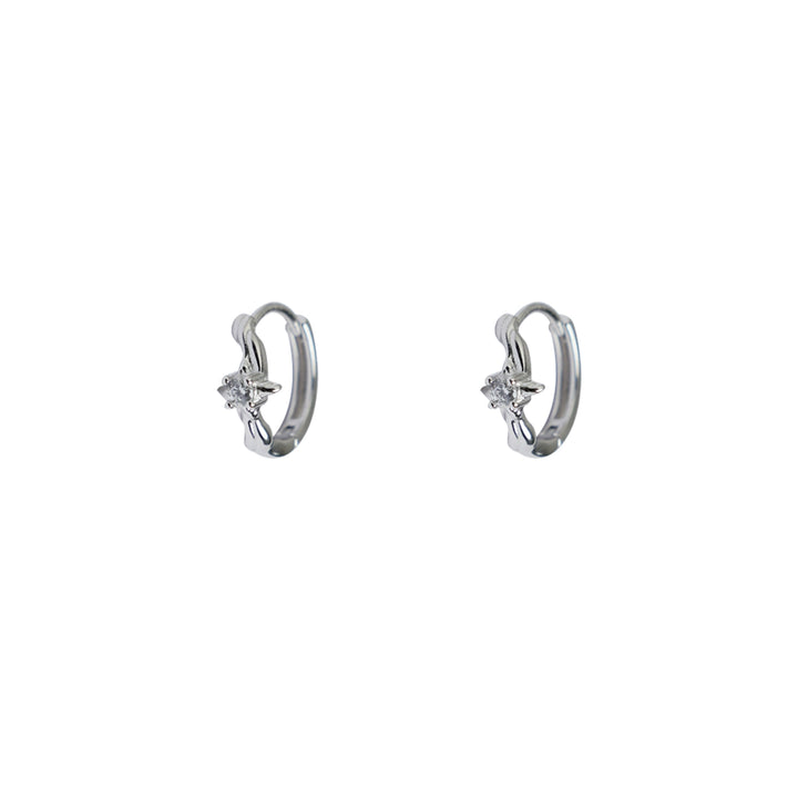 Sterling Silver Irregular Texture Stud Earring