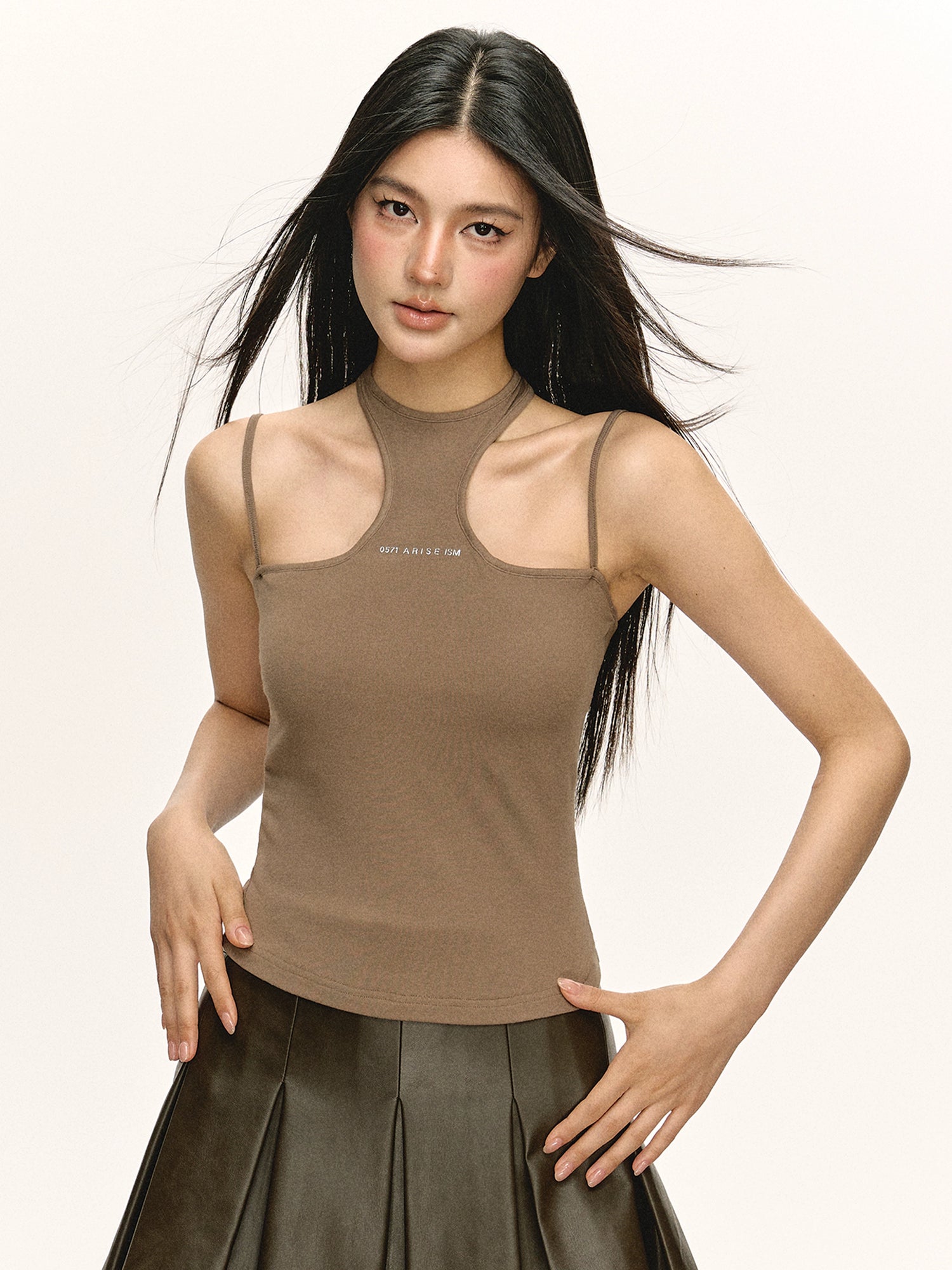 Retro Slim Cutout Tank Top