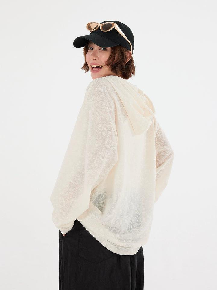 Haut à col roulé transparent avec imprimé graffiti 