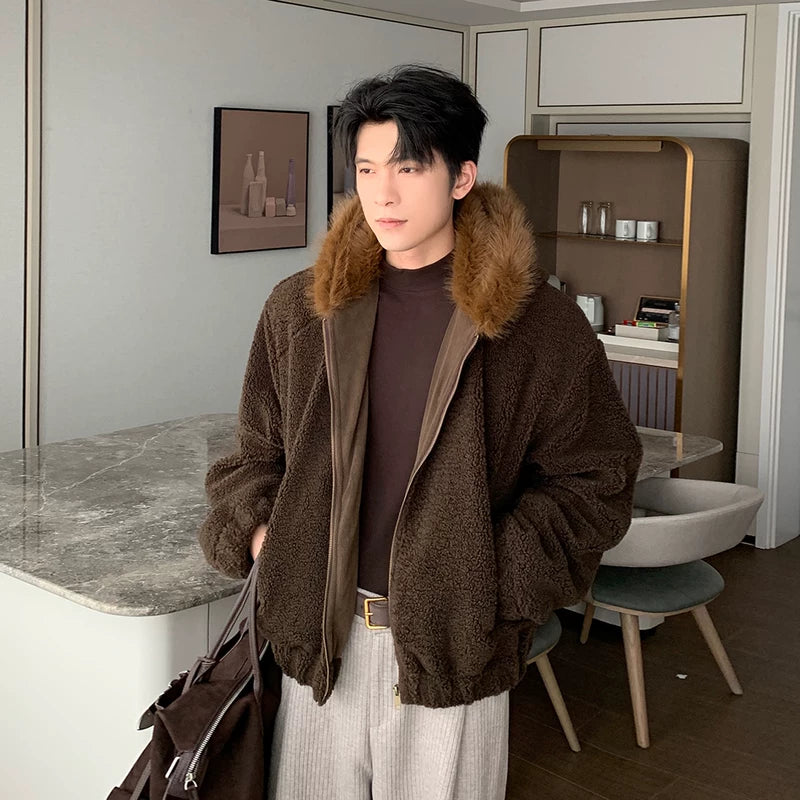 Hooded fleece-gevoerde dikke geïsoleerde jas 