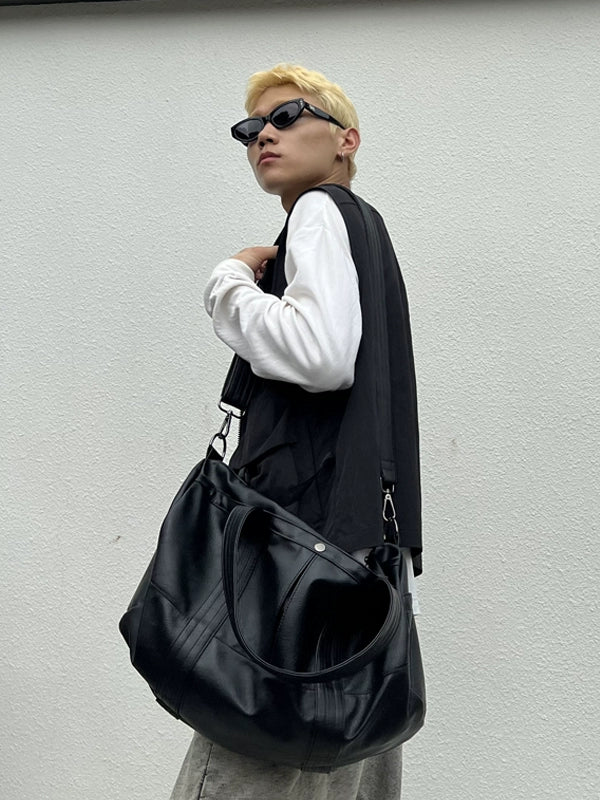 PU-Leder große Kapazität Messenger Tote 